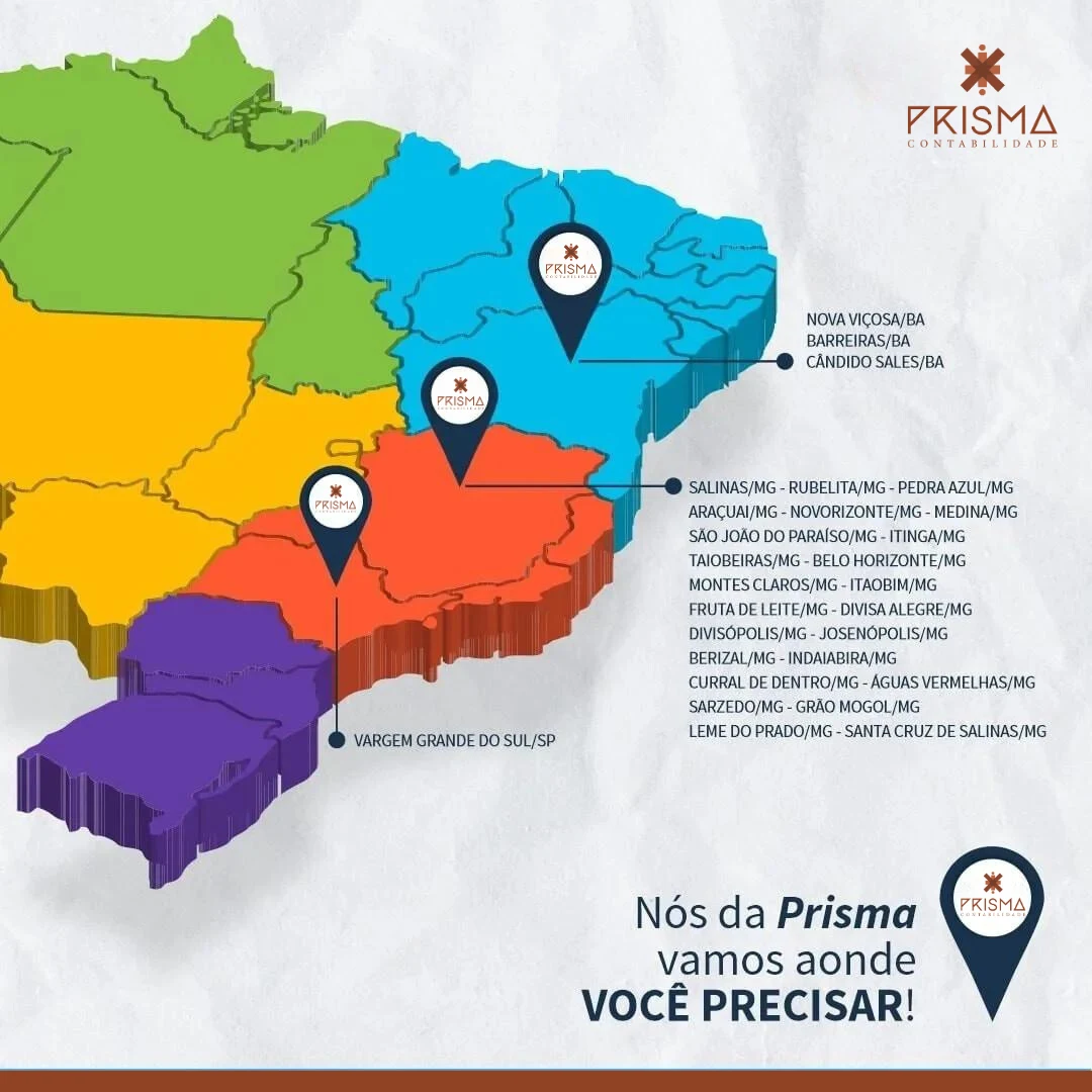 Atendemos Em Todos Os Cantos Do Brasil - Prisma Contabilidade em Salinas - MG